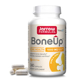 Jarrow Formulas BoneUp bottle displayed for daily calcium support with MCHA calcium