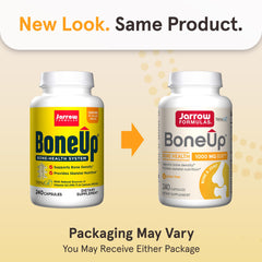 BoneUp capsules being poured from bottle for easy daily dosing