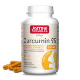 Jarrow Formulas Curcumin 95 bottle front shows branding and product name for quick trust.