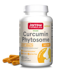 Jarrow Formulas Curcumin Phytosome bottle with Meriva for joint support.