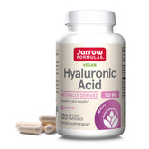 Jarrow Formulas Hyaluronic Acid 120 mg bottle on a clean countertop for skin hydration support