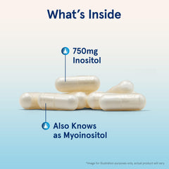 Jarrow Formulas Inositol label highlights non GMO and gluten free features