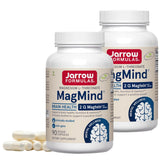 Jarrow Formulas MagMind bottle and capsules on a clean countertop for daily brain support