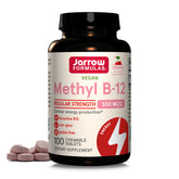 Jarrow Formulas Methyl B-12 bottle front view for daily energy support