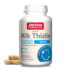 Jarrow Formulas Milk Thistle bottle front for liver support.