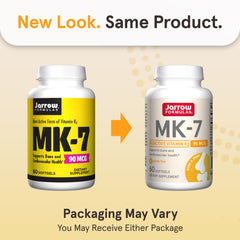 Pouring Jarrow MK-7 softgels for easy daily dosage