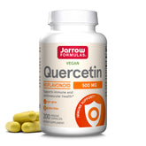 Jarrow Formulas Quercetin 500mg bottle view highlighting packaging and antioxidant support
