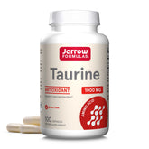 Jarrow Taurine bottle on a clean background for daily brain support