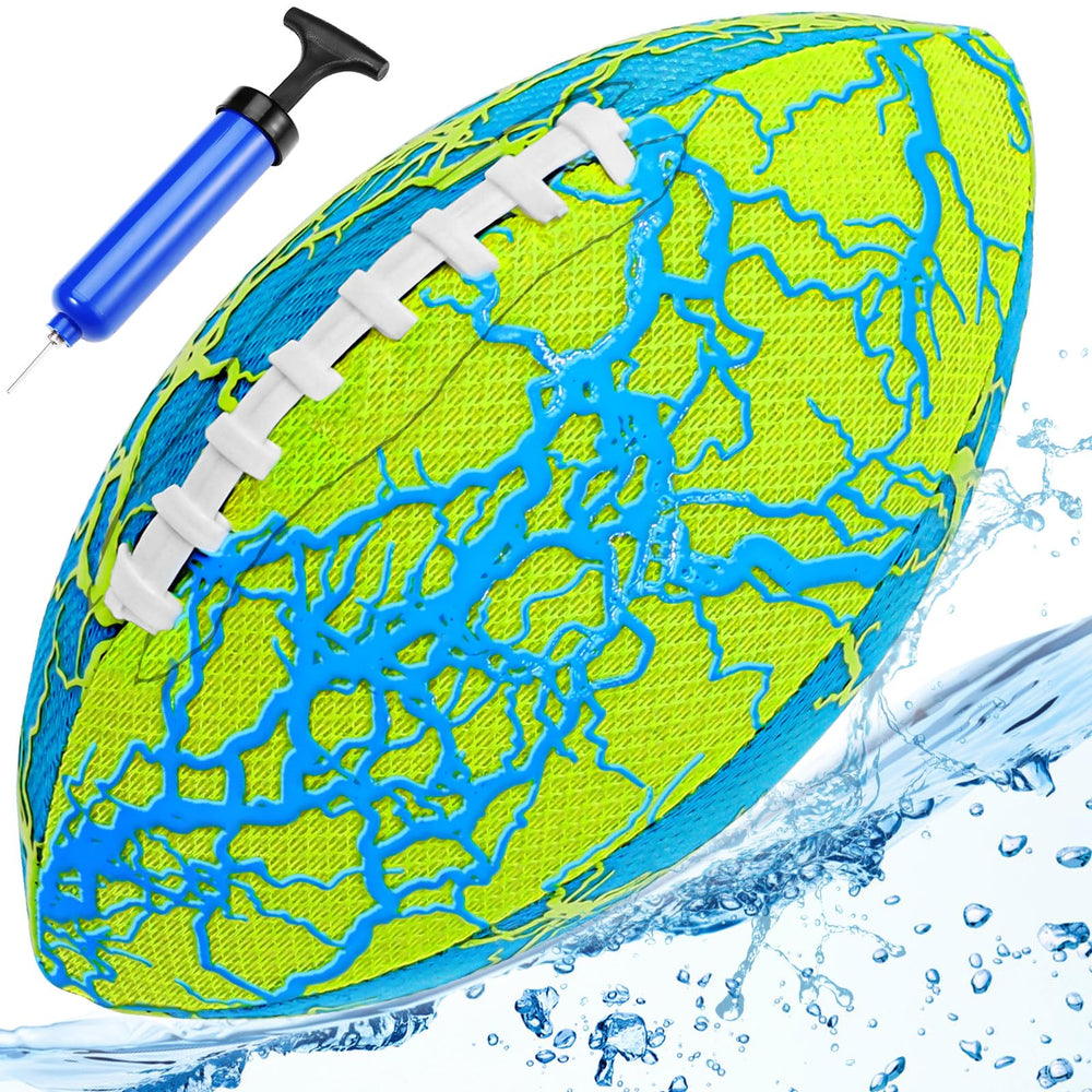 Jasonwell waterproof football in throw action for pool and beach play