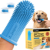 Jasper 360 dog toothbrush kit cleans all surfaces for healthier teeth.