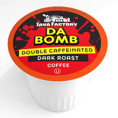 Closeup of the 40-count Java Factory box for convenient daily use