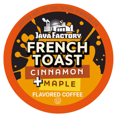 Java Factory Cinnamon Maple French Toast brew: warm breakfast flavors in every cup.