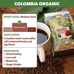 Java Planet organic mold-free arabica beans for clean brewing.