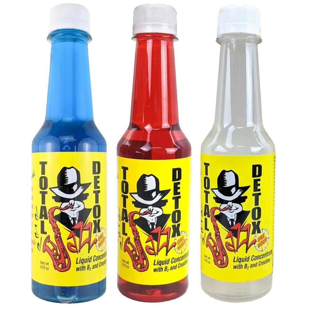 Jazz Detox Total Detox 10oz bottle for a refreshing cleanse and energy support.