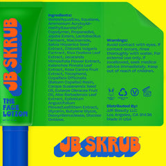 JB SKRUB The Face Lotion pump demonstrates fast-absorbing hydration for teens.