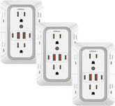 JcBlaon surge protector with six outlets expands home power access.