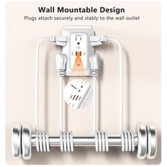 Wide-space outlet design prevents blocking adjacent plugs