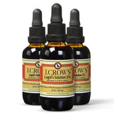 J. CROW'S Lugol's iodine 2% bottle for reliable daily use.