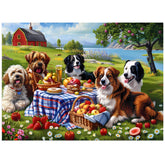 Jeacirio dogs puzzle assembly features vivid colors and durable pieces for satisfying completion.