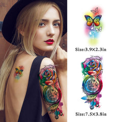 JEEFONNA half-arm lion tattoo design for strong confident look