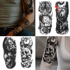 JEEFONNA half sleeve style tattoos for cosplay.
