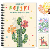 Jekohor Dot Art for Adults cover page promotes calm focus and mindful coloring