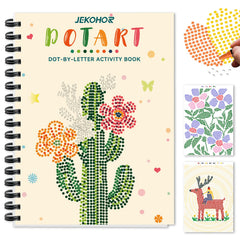 Jekohor Dot Art for Adults cover page promotes calm focus and mindful coloring