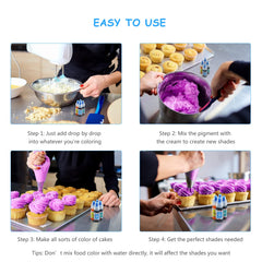 Jelife neon gel colors brightening Easter eggs and cookies.