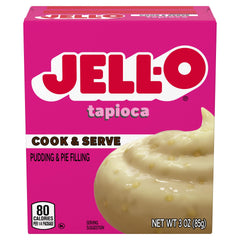 Jell-O Cook & Serve Tapioca pudding mix four-pack for convenient desserts