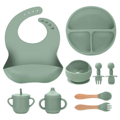 JELLDJK suction bowl attached to a tray for spill-free meals