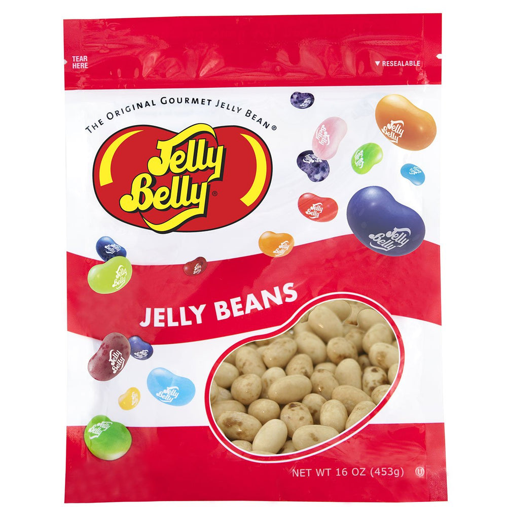 Jelly Belly Toasted Marshmallow jelly beans in a resealable bag for freshness.