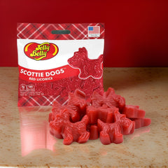 Jelly Belly red licorice Scottie Dogs serving-plate for gatherings