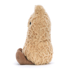 Jellycat Amuseables Peanut with plump tummy invites comforting hugs and gentle snuggles