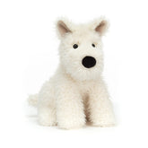 Jellycat Munro Scottie Dog plush with tufted fur ideal for comforting hugs.