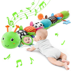 JENTXON Baby Caterpillar with mirror boosts visual tracking during play.