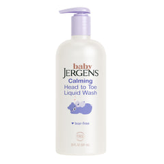 Jergens Baby Calming Head to Toe wash bottle pour for tear-free bath