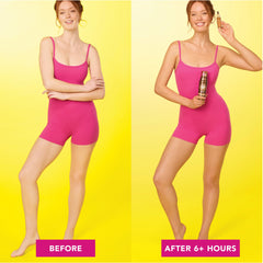 Jergens Instant Sun Drops mixed with lotion to create buildable color.