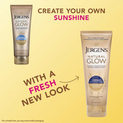 Jergens Natural Glow Firming bottle side view
