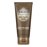 Jergens Natural Glow Instant Sun bottle with bronzer for instant color and hydration.
