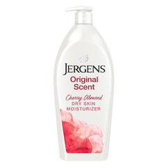 Jergens Original Scent Dry Skin Lotion bottle, providing long-lasting hydration for dry skin.