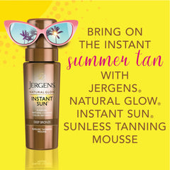 Jergens Self Tanner tinted formula visible to guide even application.