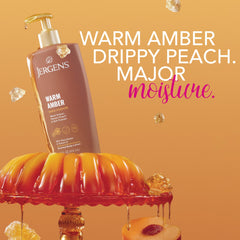 Jergens Shea Fusion Warm Amber pump dispensing lotion for easy daily use