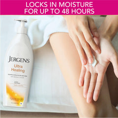 Jergens Ultra Healing Hydralucence blend ingredients label closeup