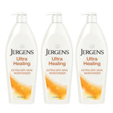 Jergens Ultra Healing pack of three bottles offering deep hydration for dry skin