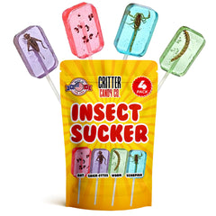 Jerky-n-Spice HotLix scorpion lollipop, bold edible insect treat for adventurous snacking