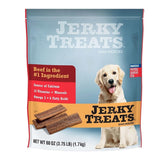 Jerky Treats Tender Beef Strips packaging highlights USA-made beef and vitamins for dogs.