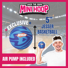 Jesser Hoop door mounting setup on a standard door
