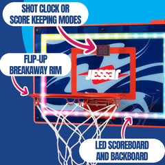 Jesser Hoop LED score display shows real-time points for competitive play