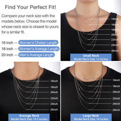 Jewlpire women's chain worn on the neck for daily elegance.