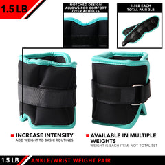 JFIT ankle and wrist weights offer versatile resistance for balance and flexibility training.